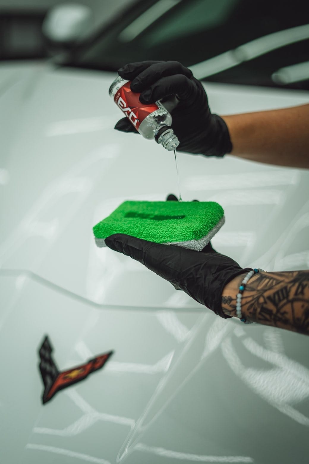 Paint protection film work at Eau Claire Auto Detail